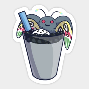 Bubble Tea Mothman Sticker